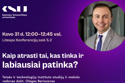 KSU kviečia į pristatymus Litexpo mugėje 