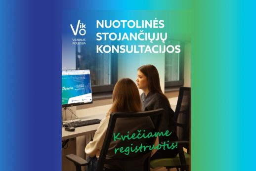 Kviečiame registruotis į nuotolines stojančiųjų konsultacijas! 