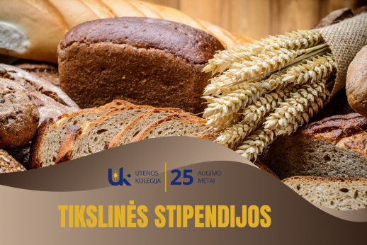 Tikslinės stipendijos Utenos kolegijos studentams