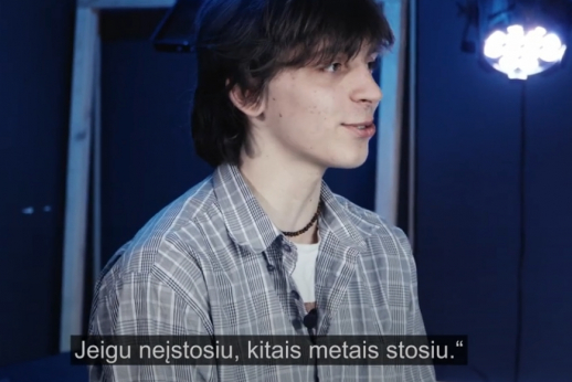 Vilniaus kolegijos 25-mečio interviu su studentu Alan Lomonosovu