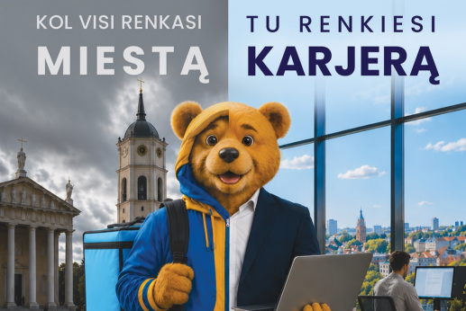 Kol visi renkasi miestą, tu renkiesi karjerą!