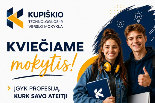 KVIEČIAME MOKYTIS